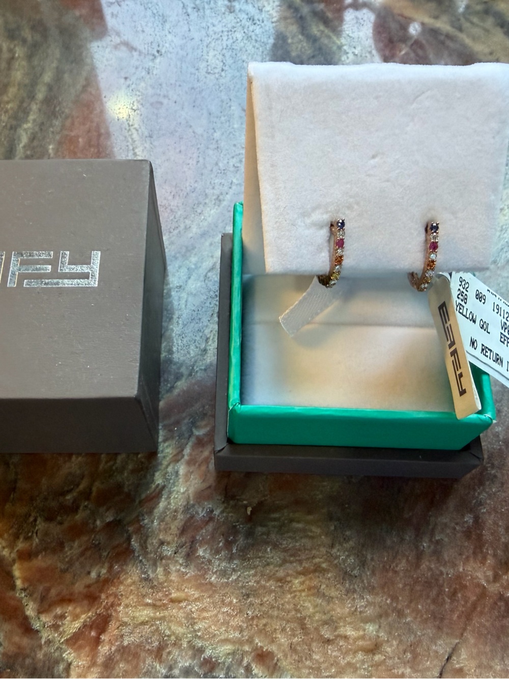 Effy beautiful multicolored earrings NWT